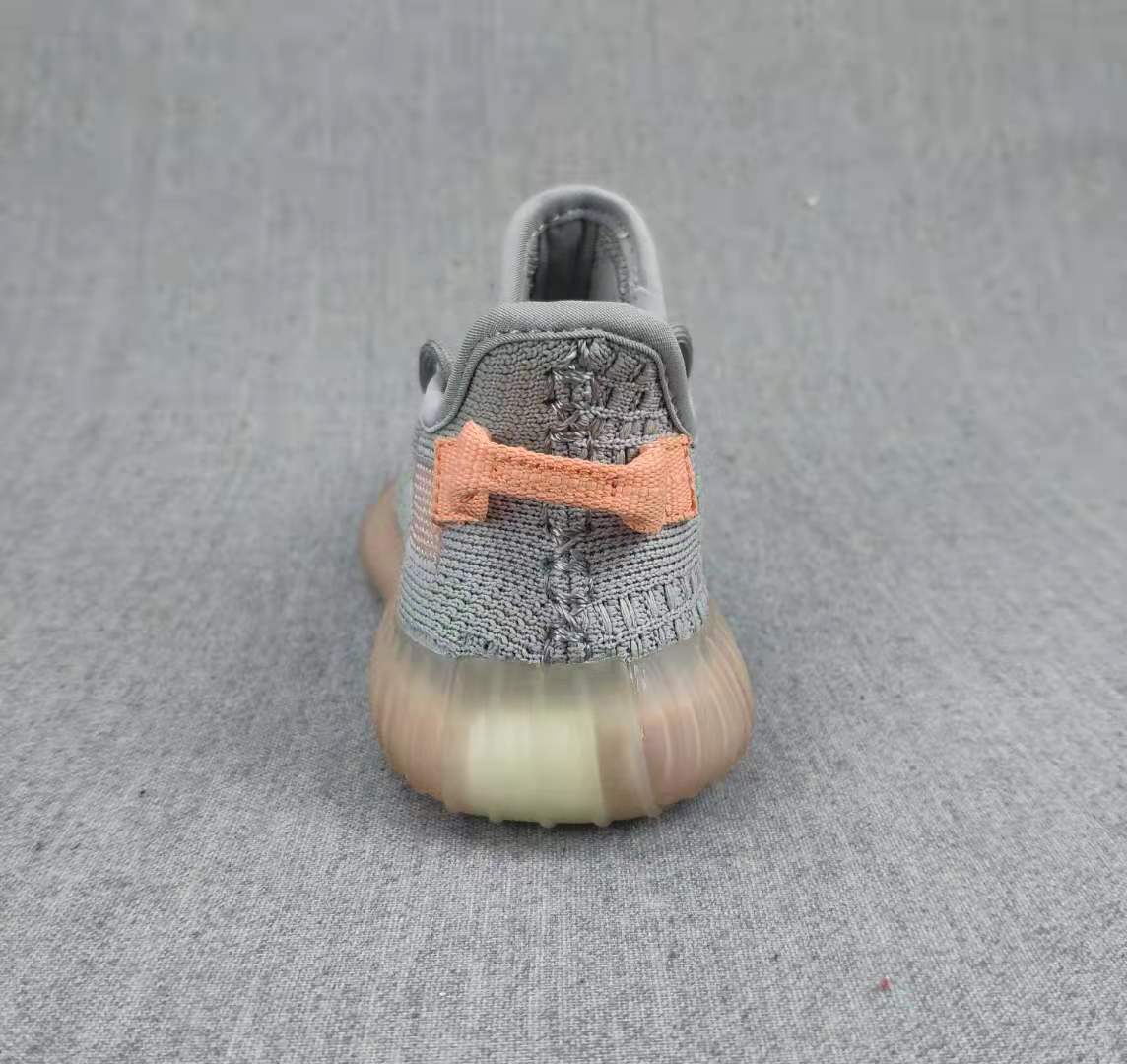 Yeezy 350 V2 Kids' Sneakers Gray and Coral