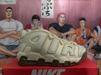 Nike Air More Uptempo Sneakers in Beige and Brown