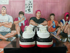 Jordan White Black Red Basketball Sneakers