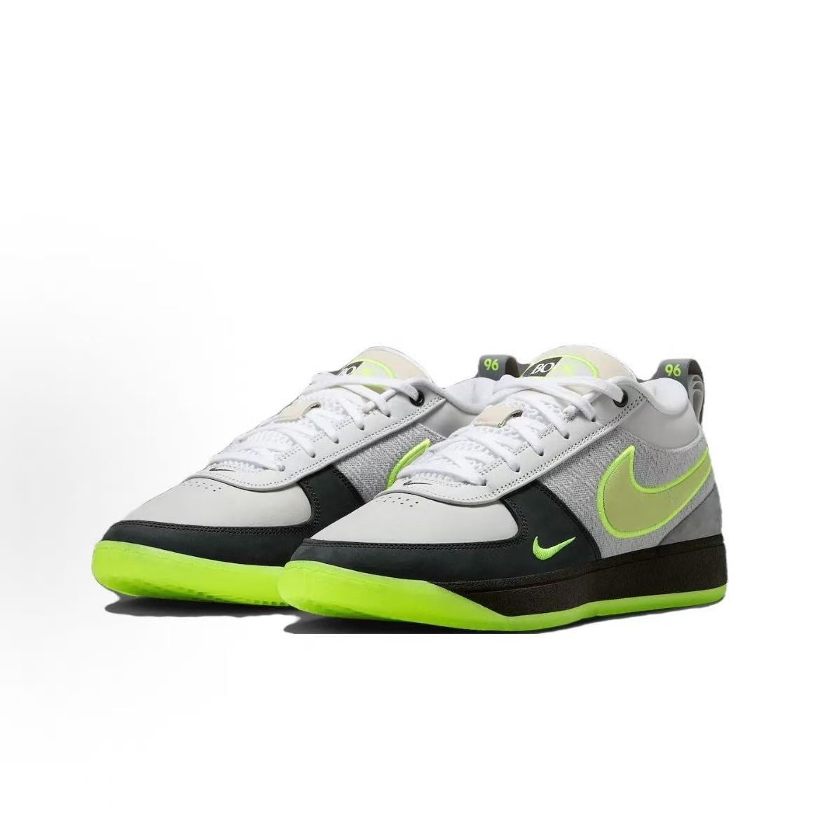 Nike 873-28 Sneakers Gray Black Lime