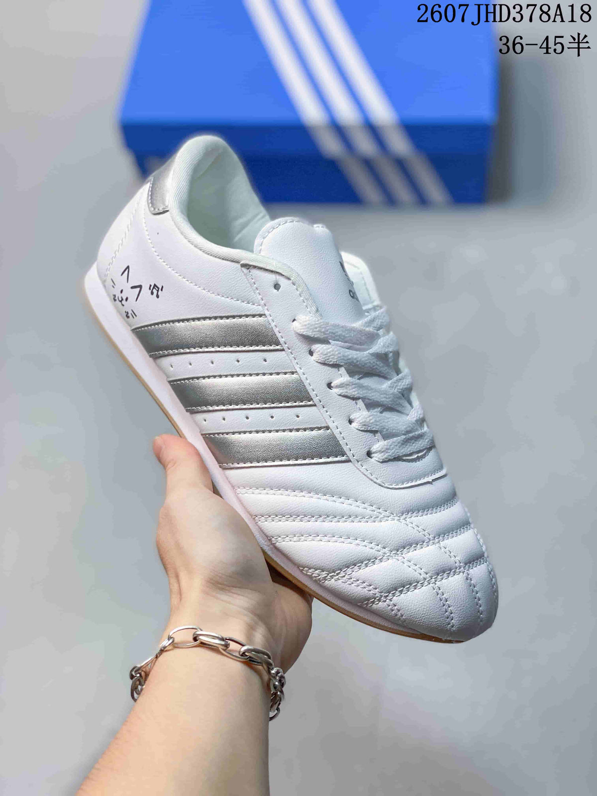 adidas Taekwondo SMIL-LS Sneakers White Black 2607JHD378A18