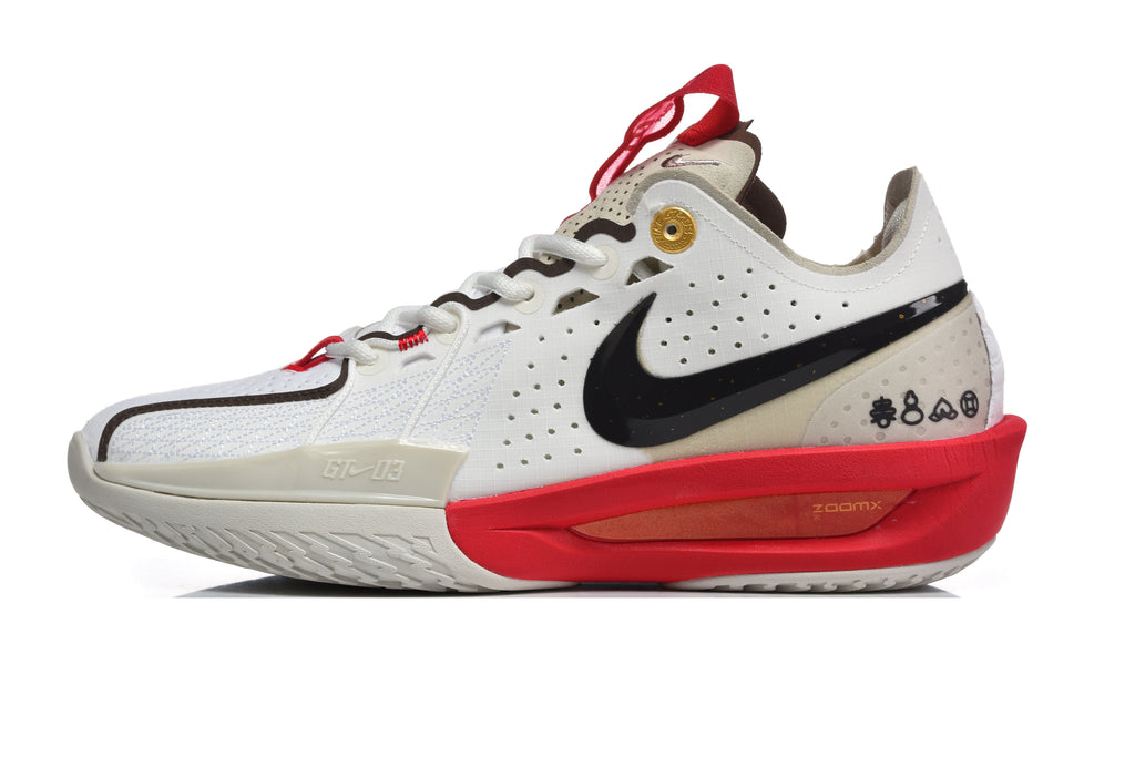 Nike GT Cut 3 Basketball Shoes White Red DV2918-103