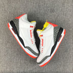 Jordan 3 White Red Yellow Black Sneakers