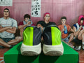 Nike Basketball Sneakers in Gray and Volt Green