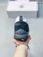 Chanel Black and White Low-Top Sneakers 2607GND1825A05