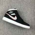 Jordan Air Jordan 1 Mid Black Silver Red 554724-060