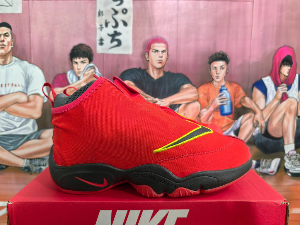 Nike Red and Black High-Top Sneakers