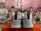 Nike Zoom Basketball Sneakers White and Burgundy
