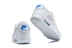 Nike Air Max 90 White and Blue Sneakers