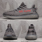 Yeezy 350 V2 Black Grey Zebra Sneakers