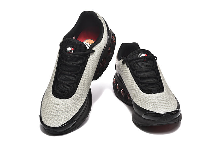 Nike Air Max DN Sneakers in Light Gray, Black and Red