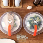 1pc Clear Microwave Splatter Cover Reusable Airtight Food Lid