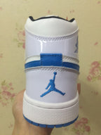 Jordan 1 High Sneakers White and Legend Blue