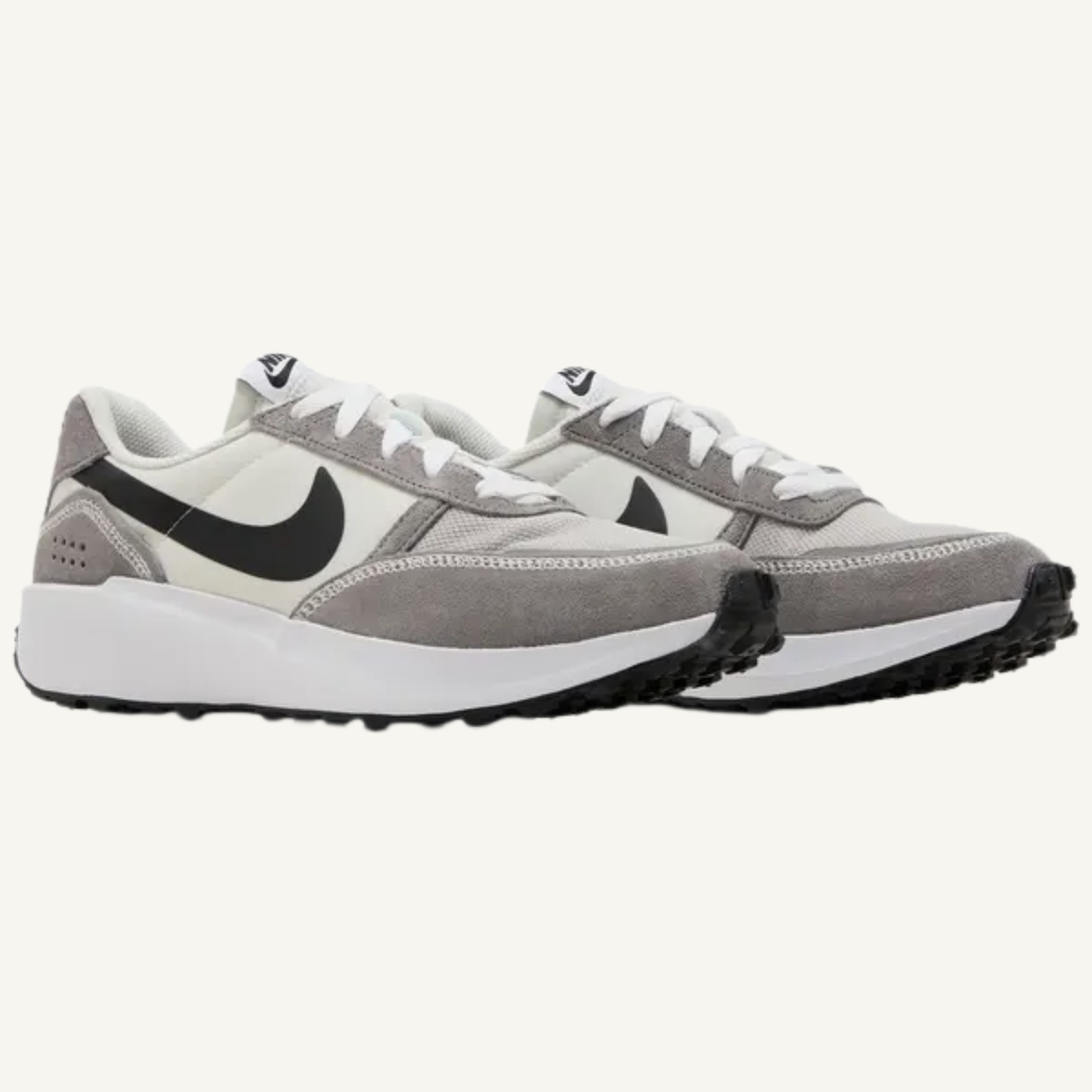 Nike Men's Grey Waffle Debut 'Flat Pewter' Sneakers, FJ4195-003