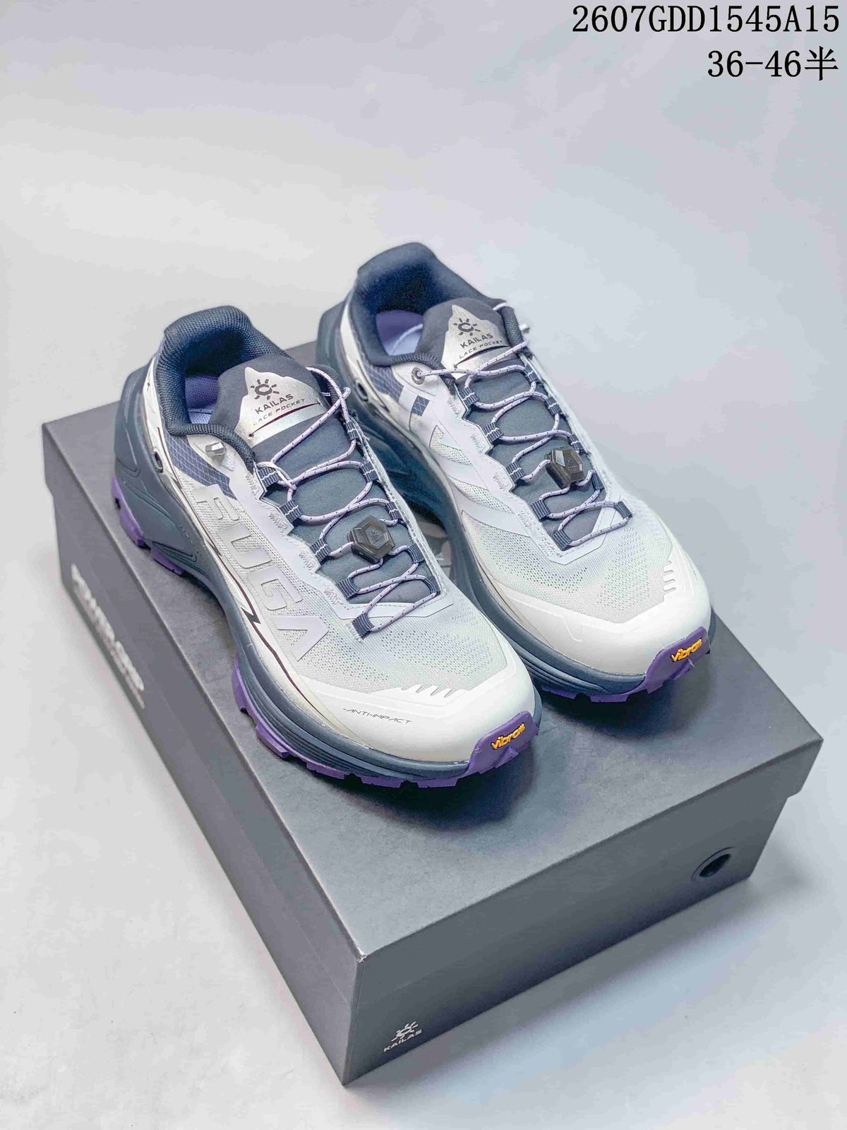 KAILAS FUGA EX3 BOA Hiking Sneakers Gray White Purple