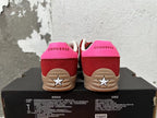 Converse Trainer-Style Low-Top Sneakers in Red and Pink