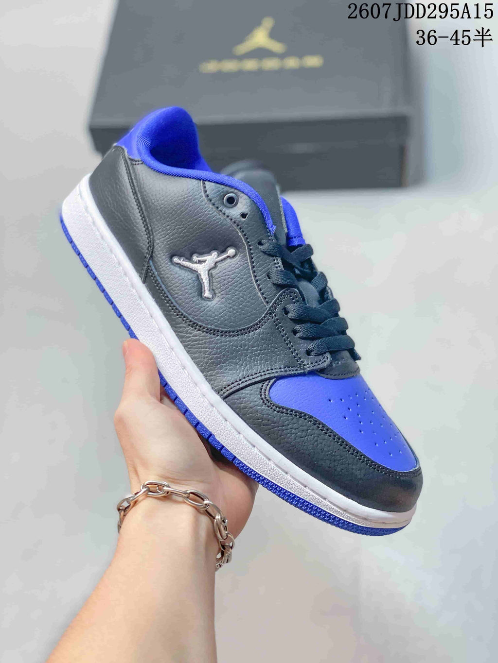 Jordan Air Jordan 1 Low Sneakers Black Blue 2607JDD295A15