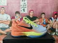 Nike Brunson PE Basketball Sneakers in Peach and Blue