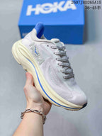 HOKA Clifton 10 White Blue Running Sneakers 07JHD265A15