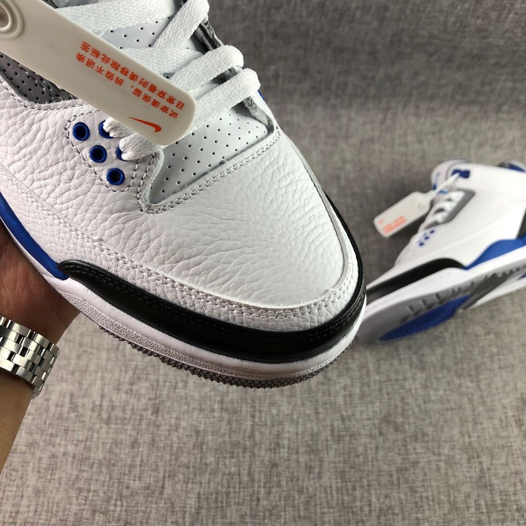 Fragment x Air Jordan 3 Sneakers White Blue Black CT8532-040