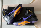 Nike Zoom Kobe 5 Lakers Basketball Shoes Black Purple Gold