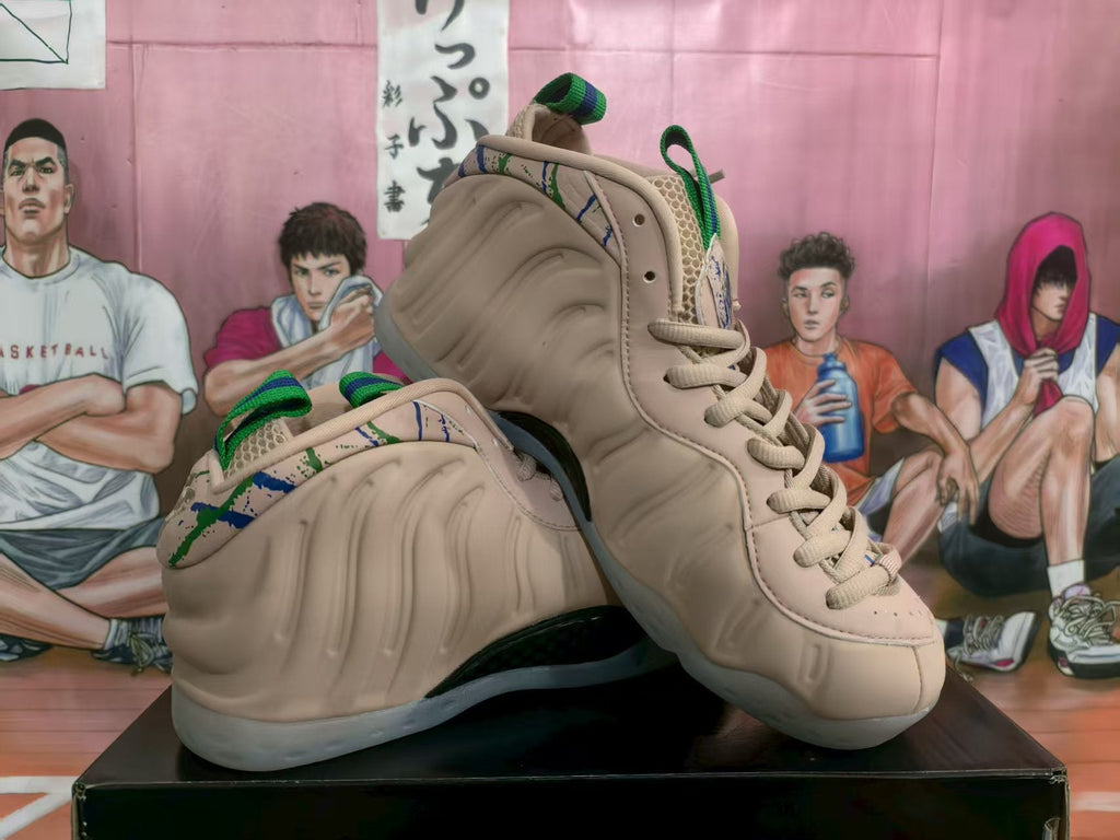 Nike Foamposite Sneakers Milk Tea Beige