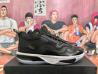 Jordan Black and Gold High-Top Basketball Sneakers