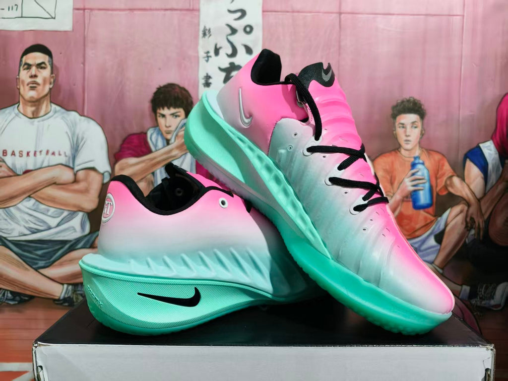 Nike GT Basketball Shoes in Pink, White and Mint