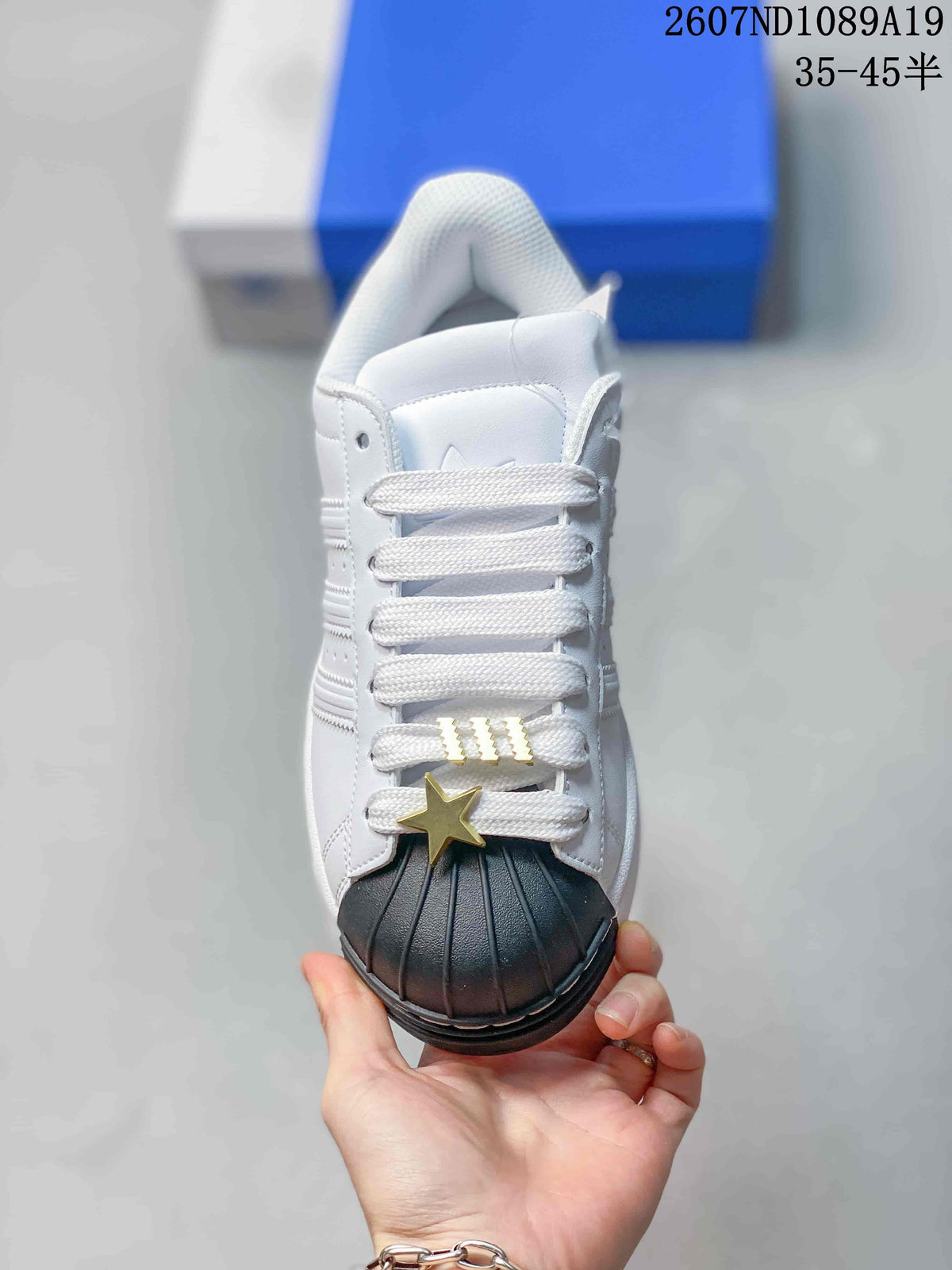 Adidas Superstar Sneakers White Black Gold 2607ND1089A19