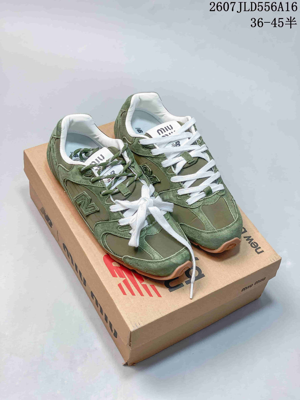 Miu Miu x New Balance 530 SL Sneakers Green or Brown 2607JLD556A16