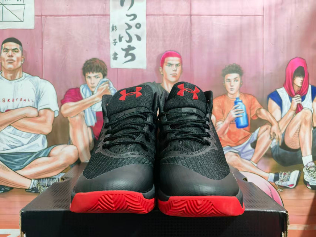 Under Armour Black Red Basketball Sneakers