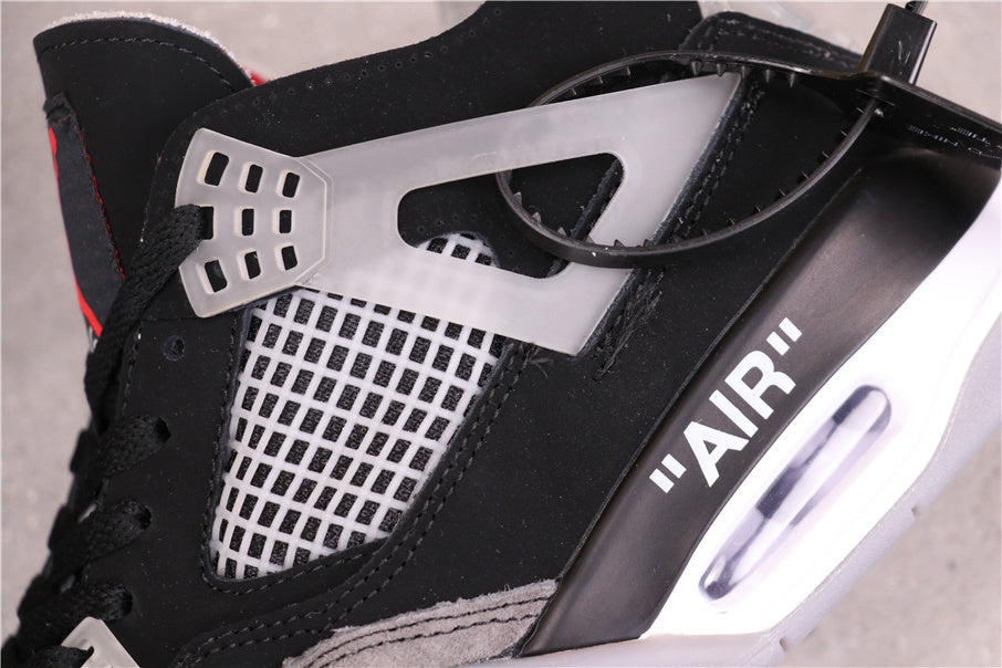 Jordan Air Jordan 4 Black Gray Red Sneakers AQ9129-412