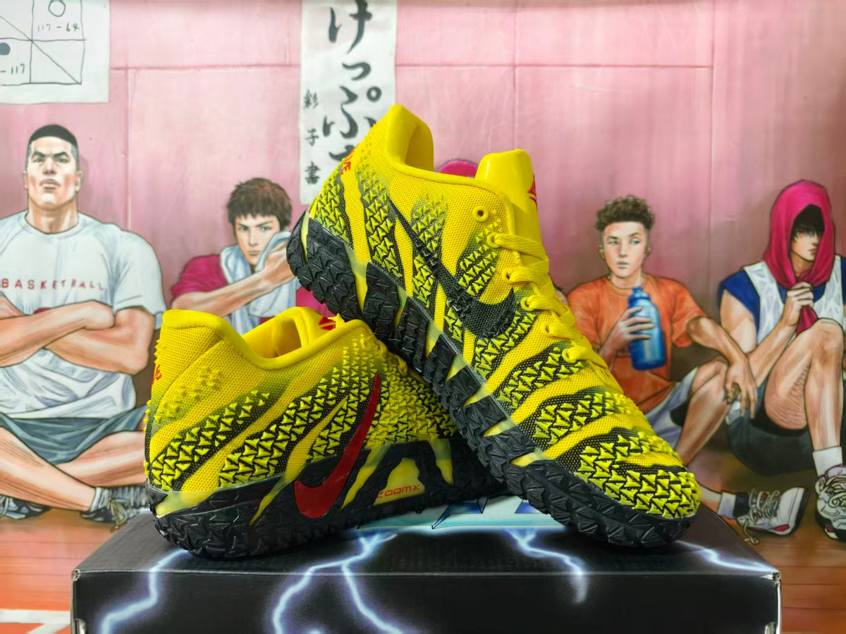 Nike LeBron 12 Basketball Shoes Yellow Black