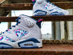 Jordan Air Jordan 6 Multicolor White Blue Pink Sneakers