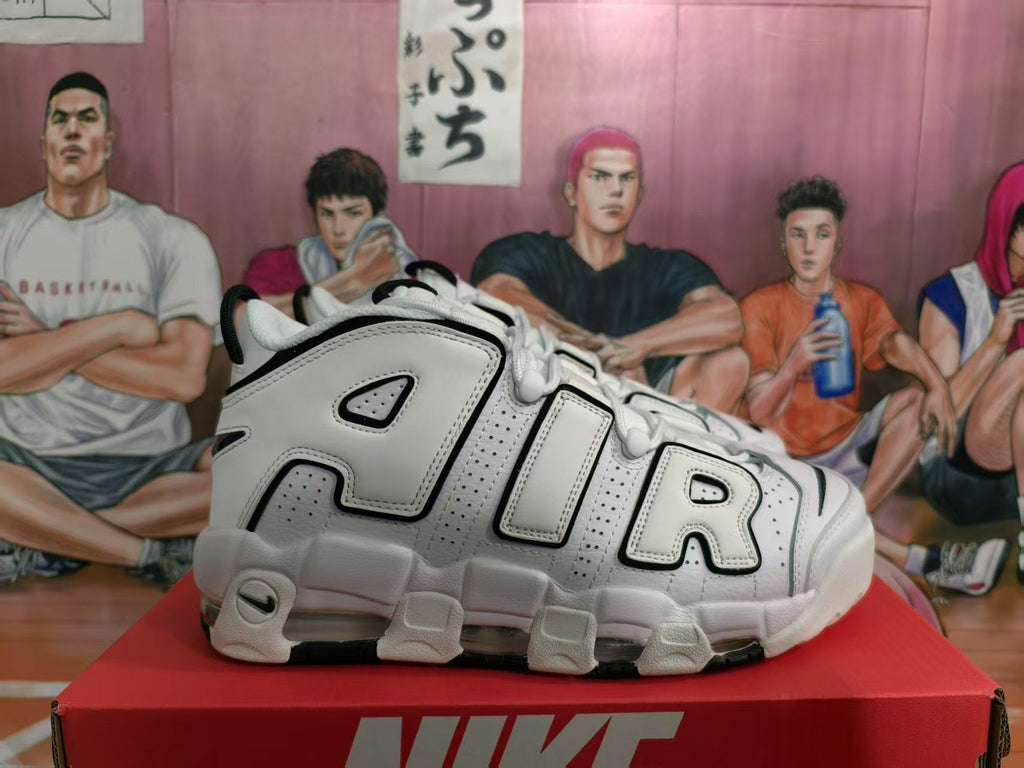 Nike Air More Uptempo Sneakers White Black