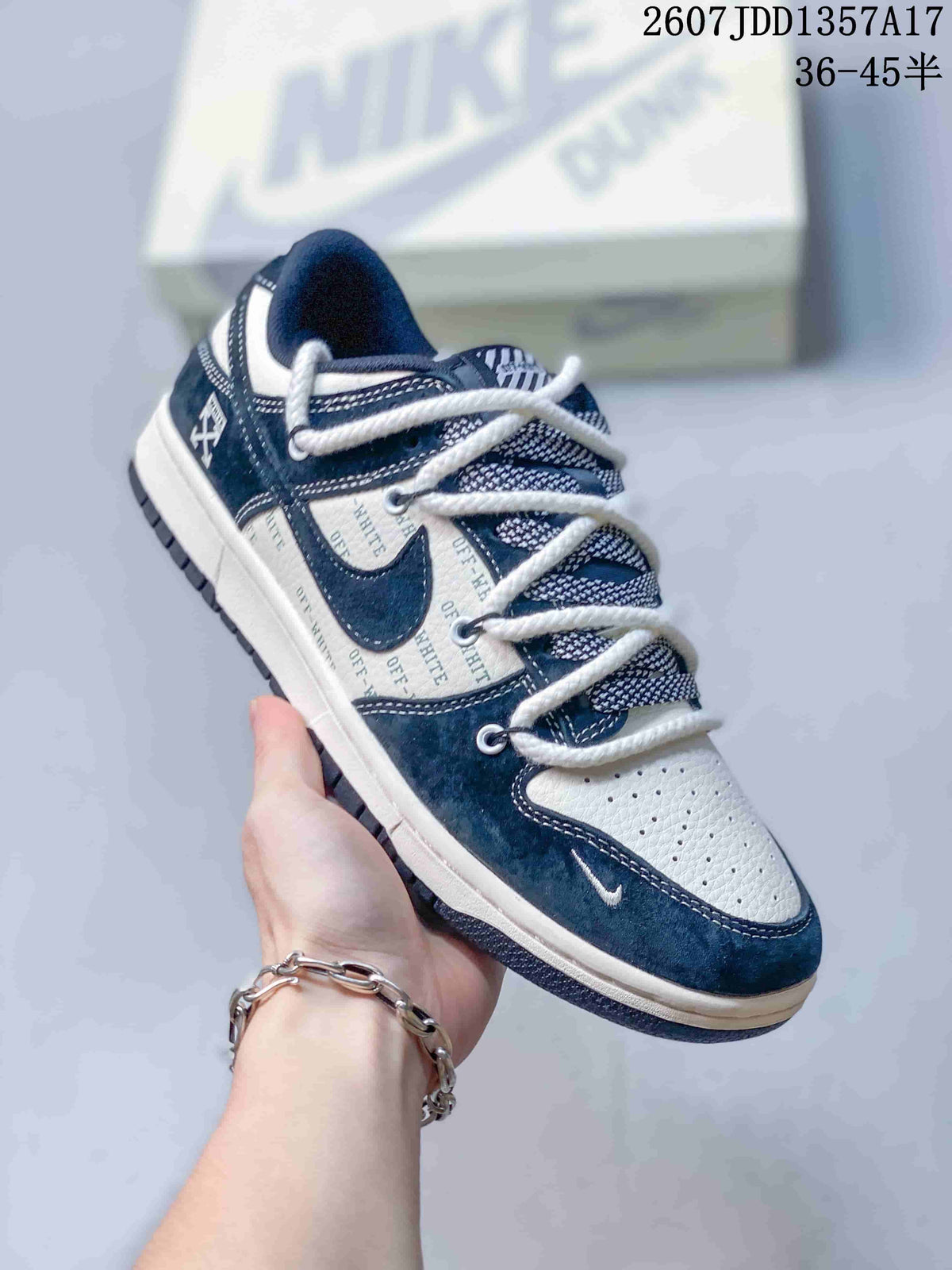 Nike SB Dunk Low Sneakers Navy and White