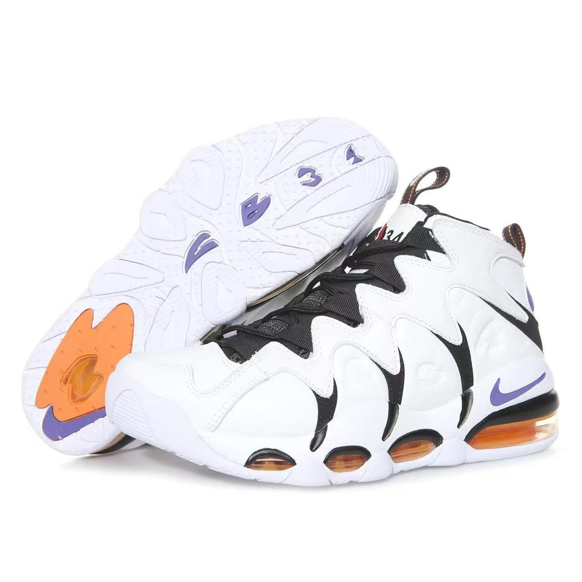 Nike Basketball Sneakers White Black Purple
