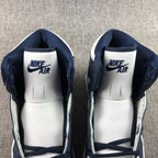 Air Jordan 1 Co.JP High Sneakers White Navy Silver DC1788-100