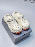 Balenciaga Tire Sole Clog Sandals White/Black 2607JJD514A14
