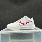Nike White and Red Basketball Sneakers
