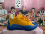 Yellow and Blue Basketball Sneakers