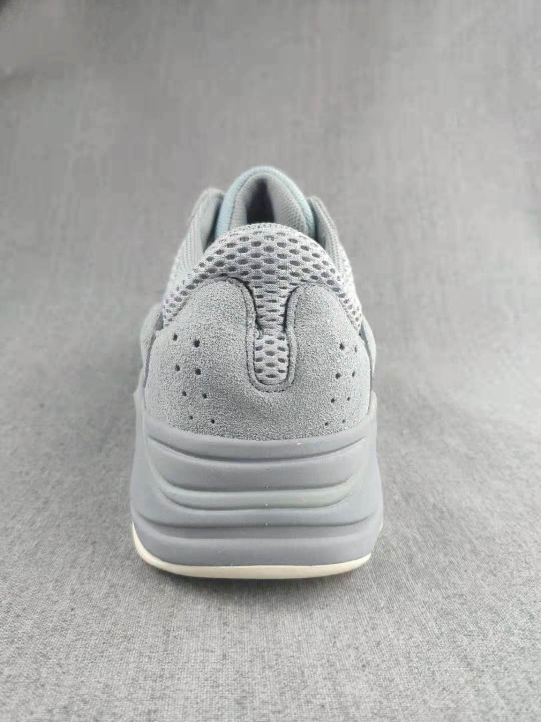 700 Gray and Coral Low-Top Sneakers