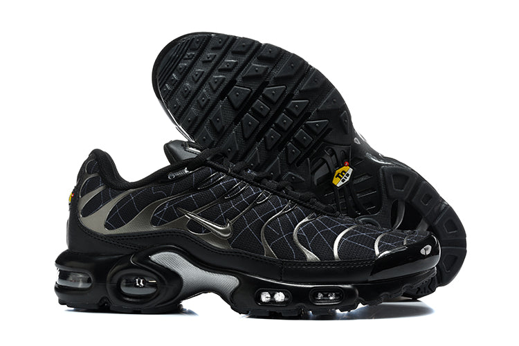 Nike Air Max Plus Black Grid Print Sneakers