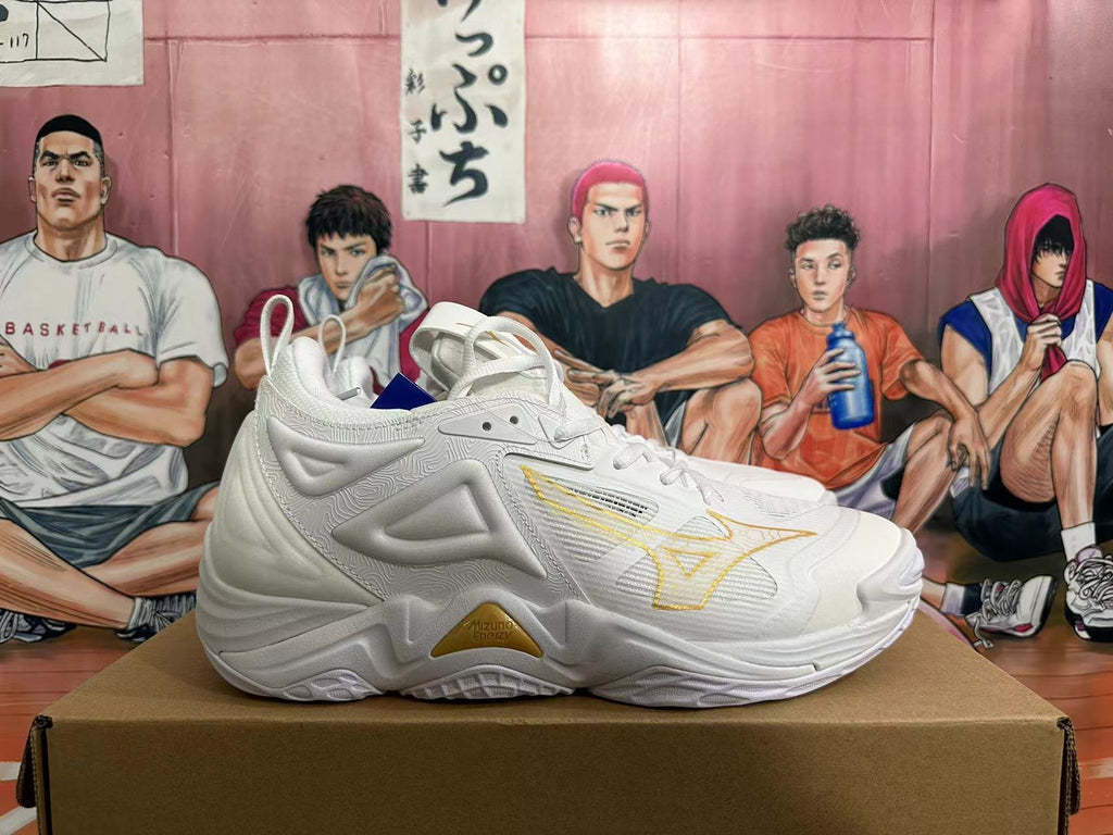 Mizuno Wave Momentum 3 Volleyball Shoes White Gold