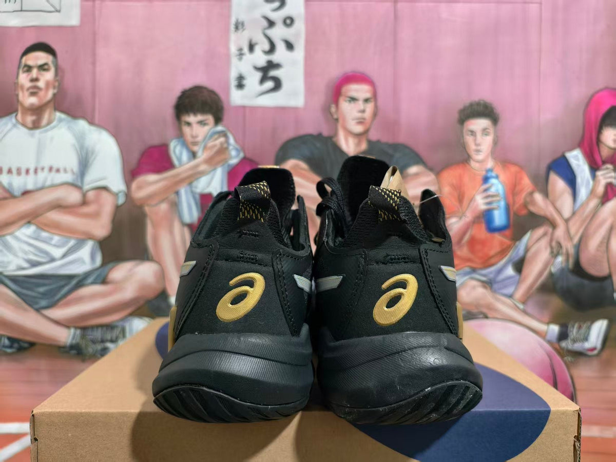 ASICS Metarise Black and Gold Basketball Shoes