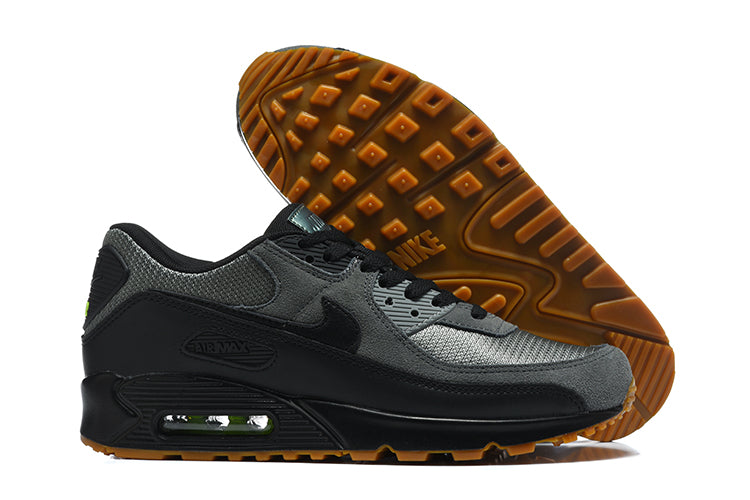 Nike Air Max 90 Black Grey Gum Sole Sneakers