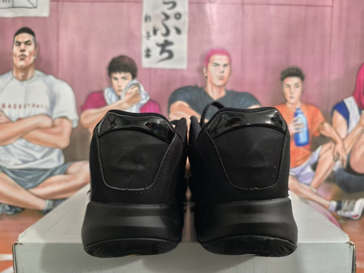 Jordan Black White Gold Basketball Sneakers