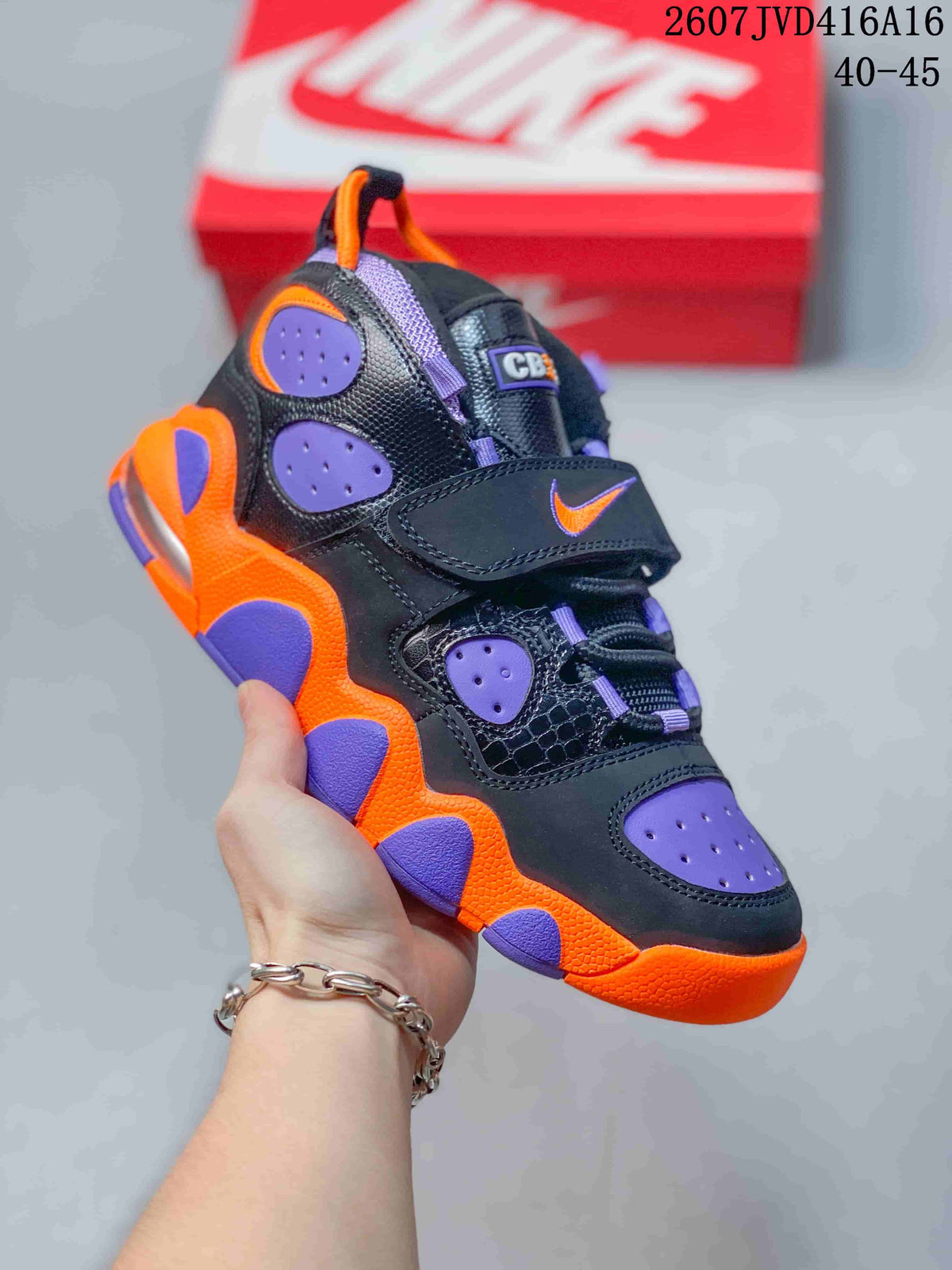 Nike Air Basketball Sneakers Black Purple Orange 2607JVD416A16
