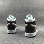 Jordan Air Jordan 1 Mid Sneakers Black White Gold 852542-007