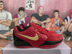 Nike Halloween Basketball Sneakers Red Black Gold